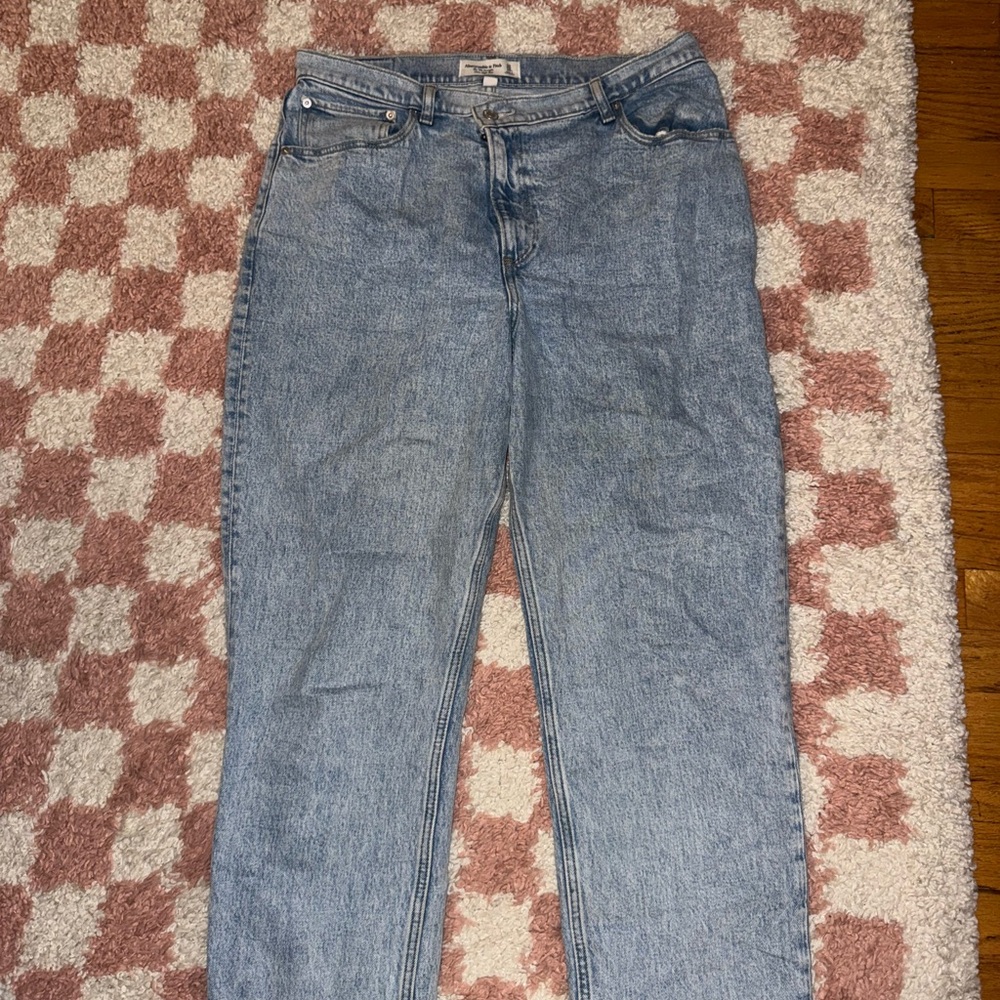 Abercrombie & Fitch Light Blue Straight Leg Jeans